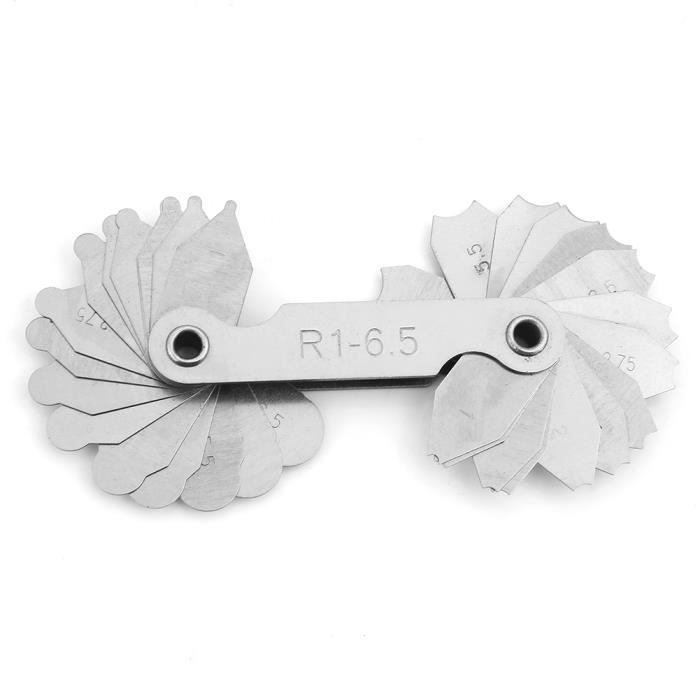 Othmro 1 Jauge De Rayon R0.3-1.5 En Acier Inoxydable Jauge De