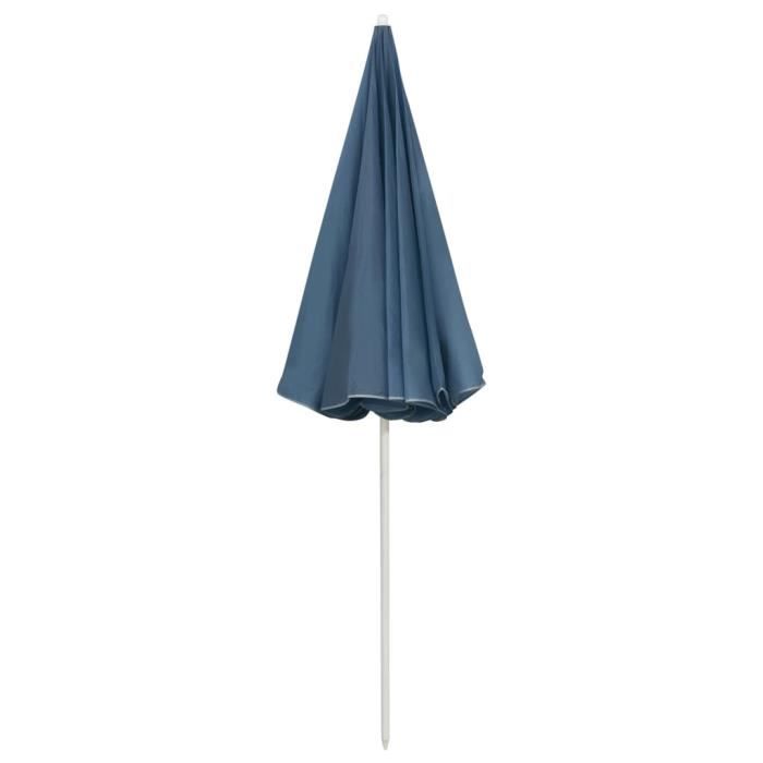 Parasol De Plage AQUASTIC Ombrelo - Bleu Marine, 160x190 Cm, Coupe-vent, Pliable - Pour Plage Et Jardin