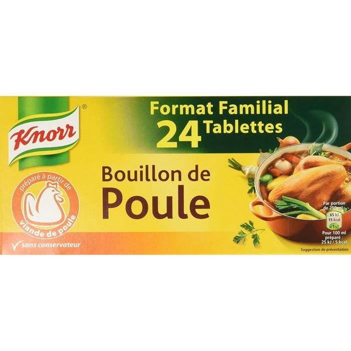 Knorr Bouillon Poule 24 Cubes 240g Lot de 3 Epicerie Cdiscount Au quotidien
