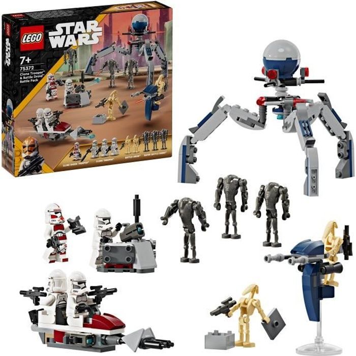 75372 Pack de combat des Clone Troopers? et Droïdes de combat LEGO® Star Wars? - vue 2