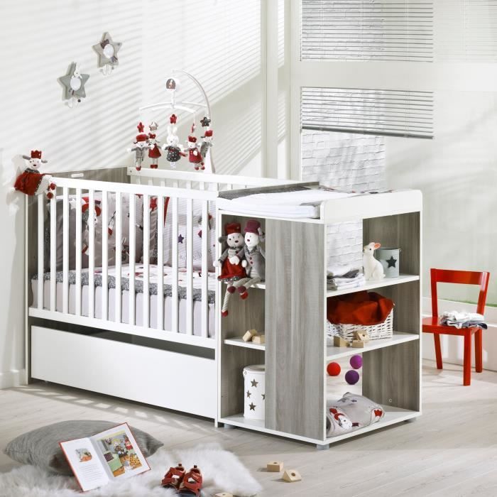 Loulou Lit Combine Evolutif Bebe 2 Pieces Lit Combine Et Tiroir De Lit Sauthon On Line Cdiscount Puericulture Eveil Bebe