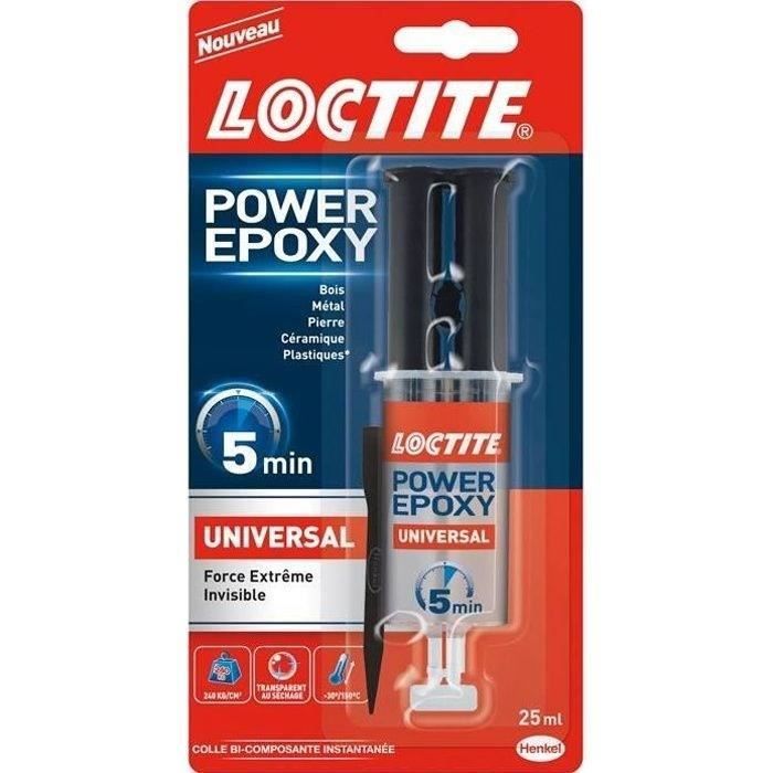 Loctite power epoxy universelle trans 25ml