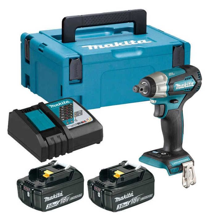 Boulonneuse à chocs brushless MAKITA 18V 2 batteries BL1830B 3.0Ah 1 chargeur rapide DC18RC DTW181RFJ - vue 6
