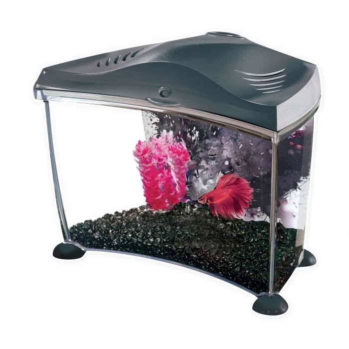 Comparer les prix de marina kit aquarium graphite pour betta - 6,7 l