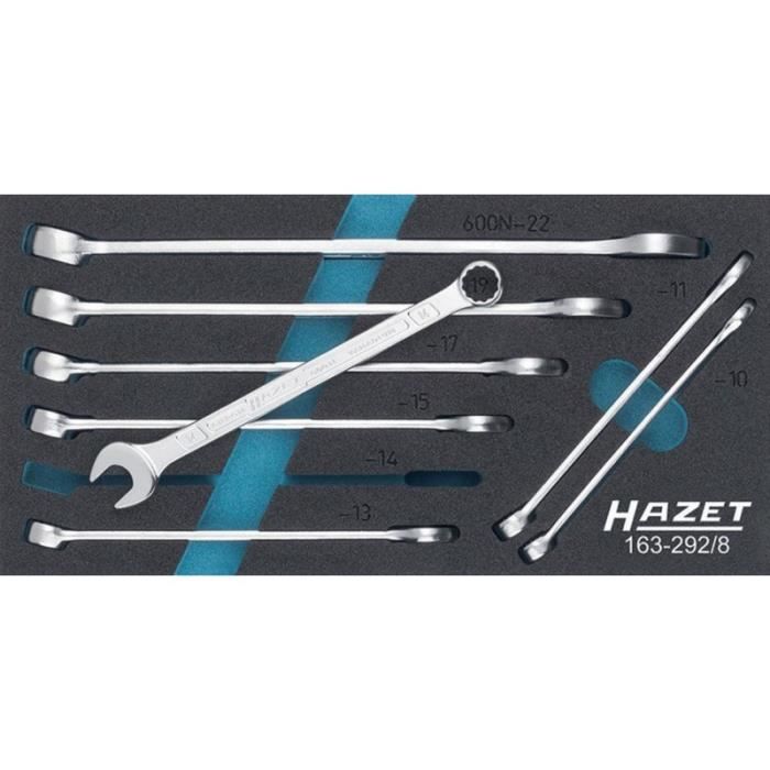 HAZET Jeu de Douilles mâles 163-221/10 ∙ Carré Creux 12,5 mm (1/2 Pouce