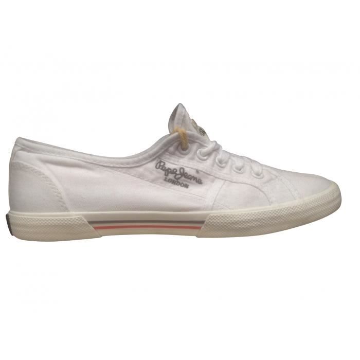 Basket PEPE JEANS Blanc Cdiscount Chaussures