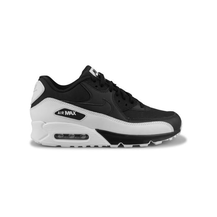 Nike Baskets Air Max 90 Essential En Cuir Homme Noir Cdiscount Sport