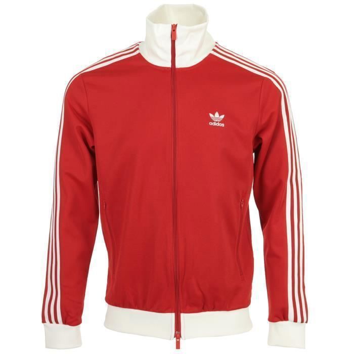 adidas BECKENBAUER TT 復刻　レッド XS MED adidas Originals MEN'S BECKENBAUER TRACKSUIT JACKET
