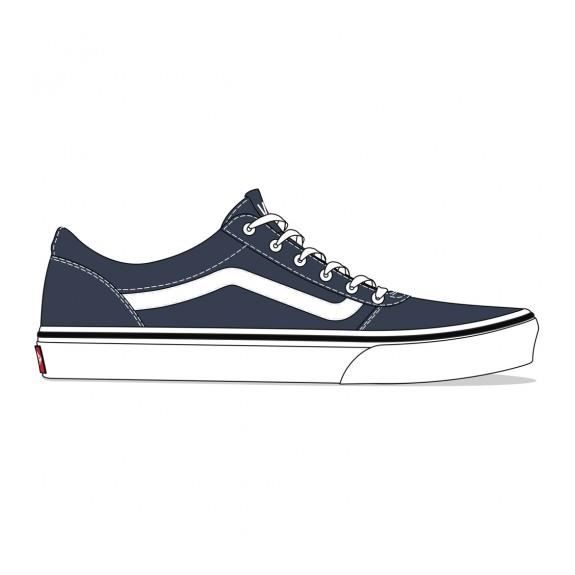 Zapatillas Mujer Vans Ward Marino/Blanco VN0A38J9JY31 T:38 C:MARINO/BLA