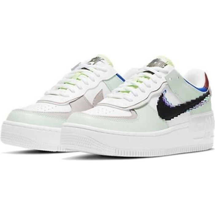 Air Force 1 Shadow Pastel AF1 Baskets Air Force One Low Femme Fille Pas  Cher Blanc - Cdiscount Chaussures