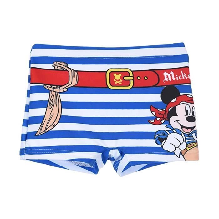 Maillot De Bain Bebe Mickey Disney Boxer Garcon Pirate Bleu Bleu Cdiscount Pret A Porter