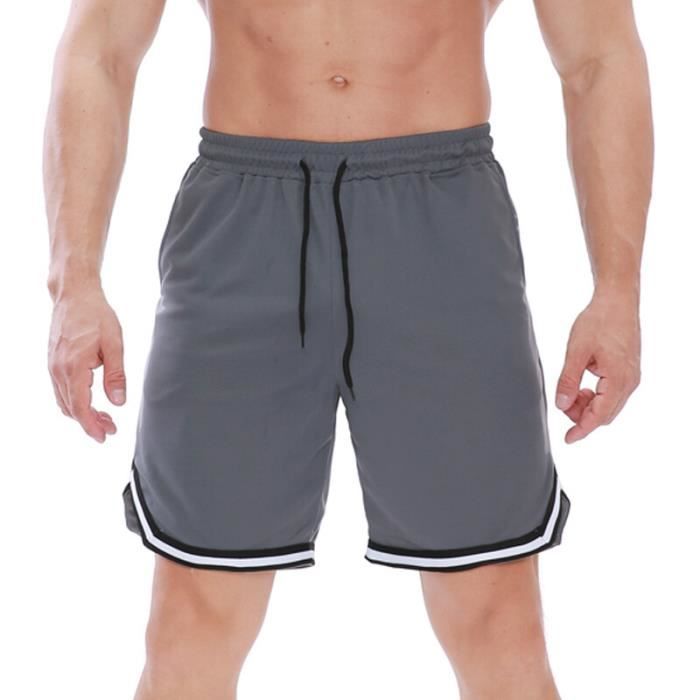 Shownicer Short De Sport Homme Respirant Avec Poches - Idéal Gym, Course Et Détente