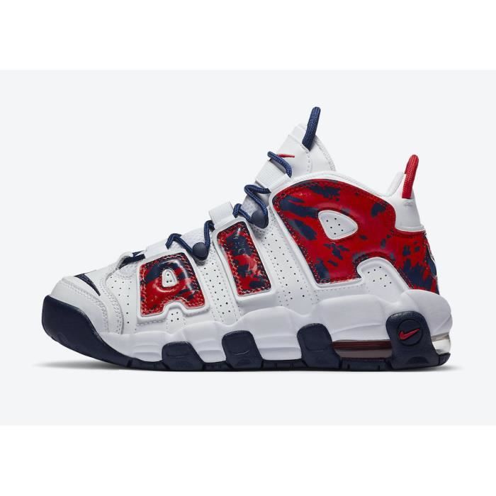 Baskets Air More Uptempo 33 Blanc Rouge Blanc Cdiscount Pr t