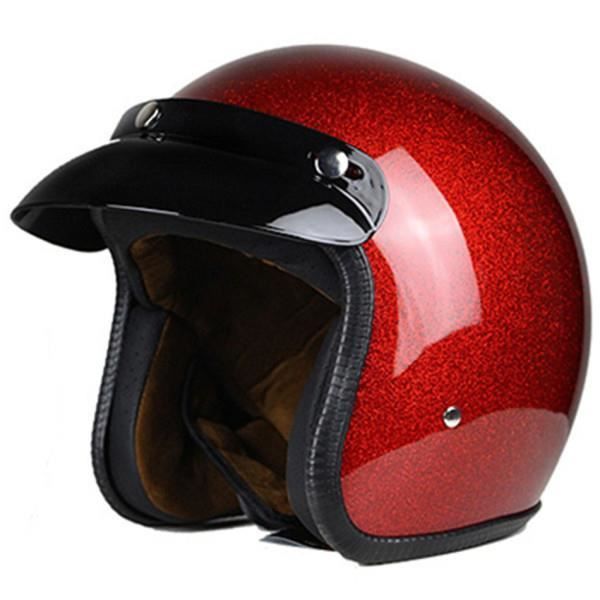 Casque Moto Rétro à Face Ouverte Casque Jet Vintage 3/4 Visière Amovible Casques D'équitation Pour Hommes Et Femmes Certifiés ECE Casque Semi-couvert Cyclomoteurs Scooters A,S=(55-56CM