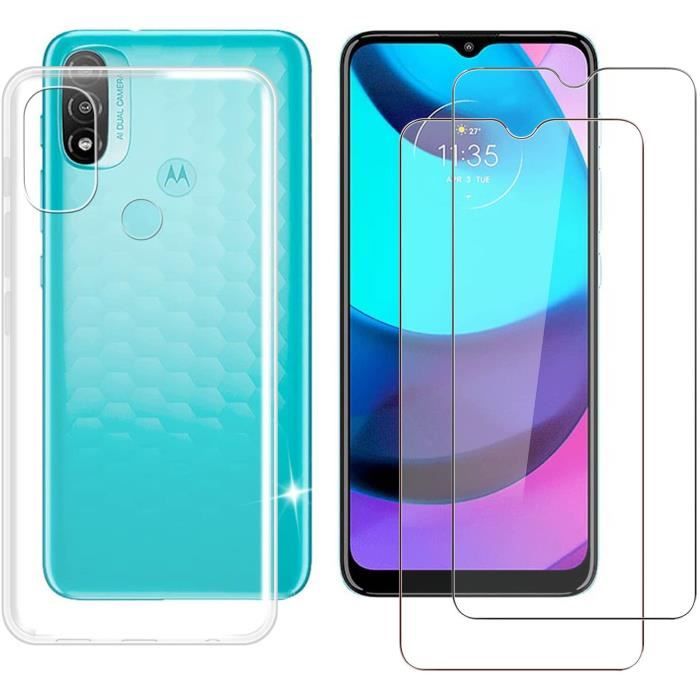 Verco Handyhülle Für Motorola Moto E20, E30, E40 – Slim Case Aus Mattem TPU/Silikon, Schwarz, Stoßfest