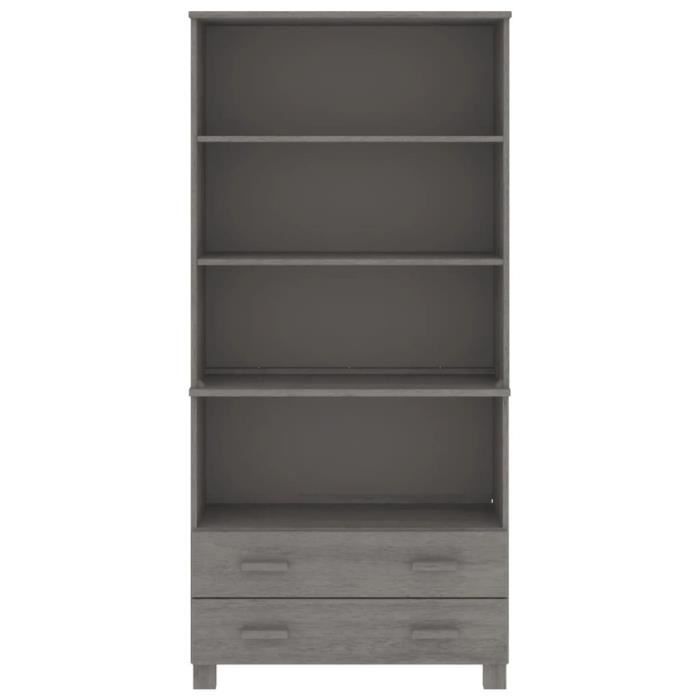 JIM - MEUBLE ENFILADE - Buffet Bois massif de pin Gris clair(2844)