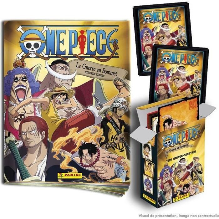 Album PANINI One Piece La Guerre Au Sommet avec 184 stickers et 50