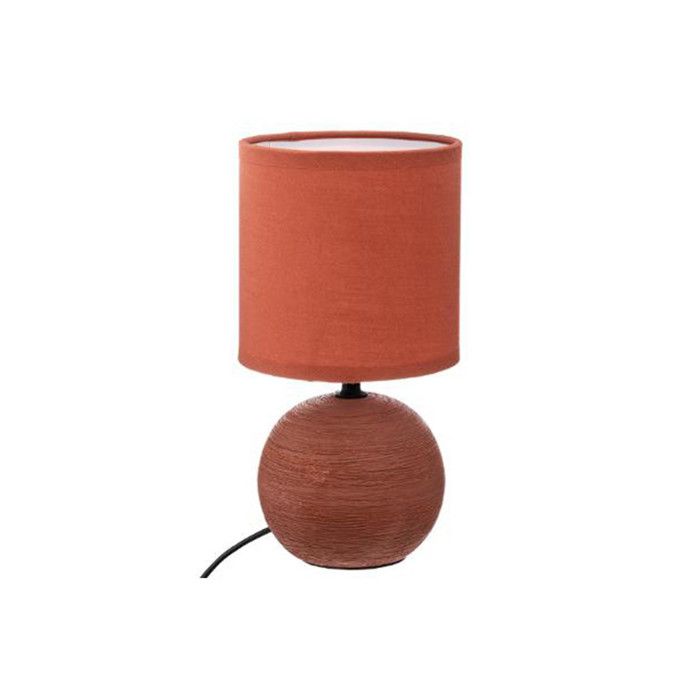 Lampe à Poser Céramique Boule 25cm Terracotta