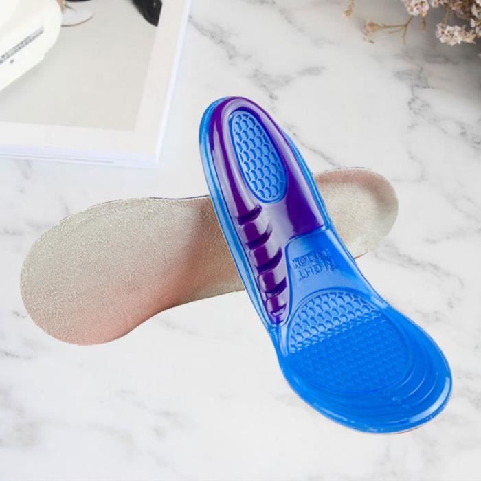 Semelles De Sport Absorbantes - Paire Unique Pour Hommes Et Femmes, Amorti Haute élasticité, Maintien Pied Confortable - 2