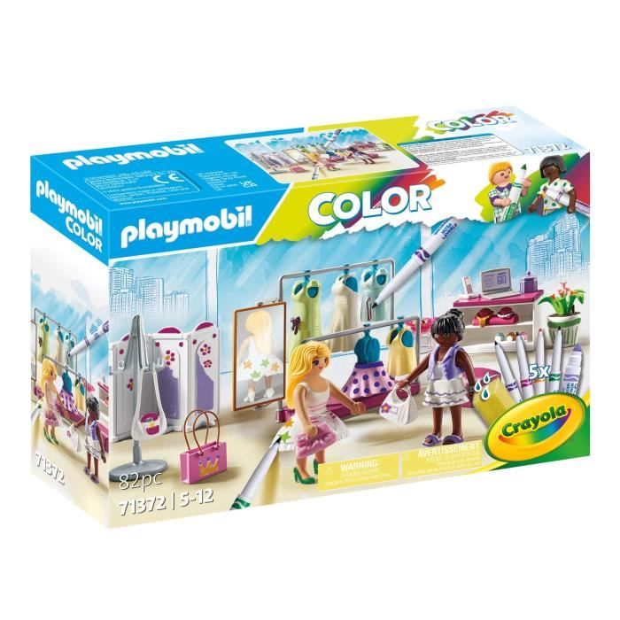 PLAYMOBIL Color : Boutique de mode - PLAYMOBIL 71372 - 82 pièces - Dès 5 ans