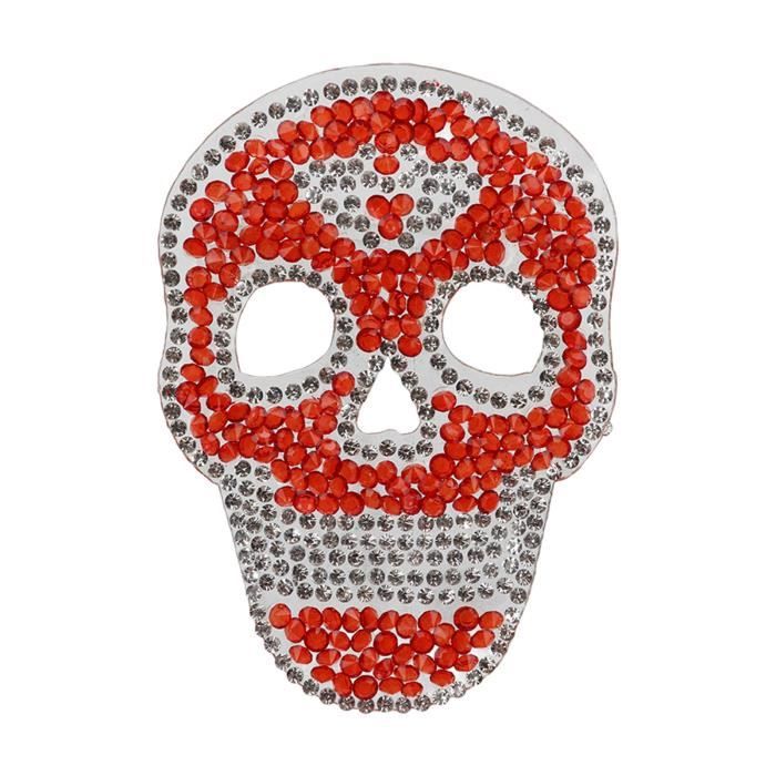 3 Patchs Perlés Cœur Mauvais Œil – Appliqués Paillettes Rouge & Cristal, DIY Couture & Déco