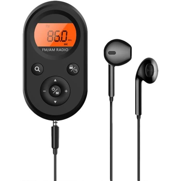 Radio de poche personnelle Mini radio AM FM portable rechargeable pour ...