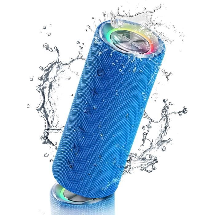 Enceinte Bluetooth 30W Puissante - Autonomie 30H, Étanche IPX7, Lumières RGB - Pour Fêtes, Voyage, Extérieur - 8