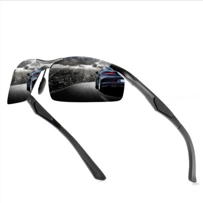 SHARPHY Lunettes de soleil homme polarisées lunettes de soleil de sport en alliage coupe-vent