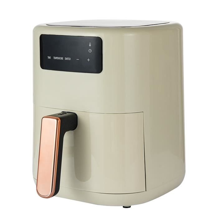 Friteuse à Air sans Huile, Grande Cpacité de 8L 1500W, Minuterie,Écran Tactile Température Réglable,Fenêtre Visible,Airfryer, Blanc