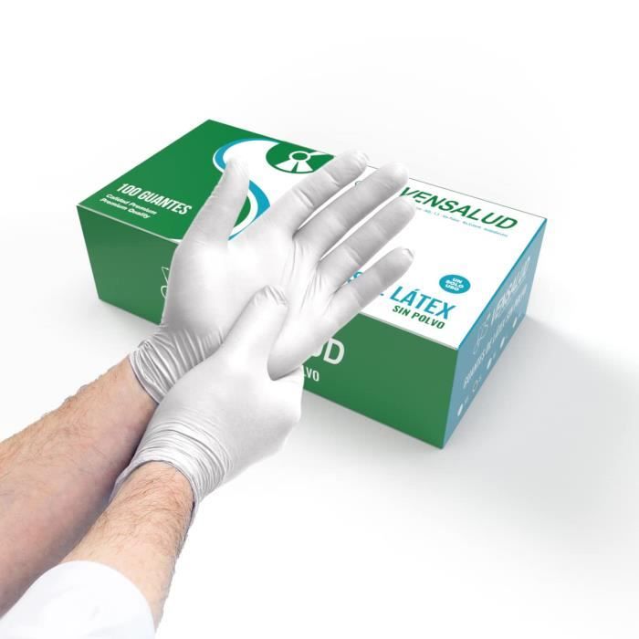 SF Gants Nitrile L Bleus – 200 Gants Jetables, Non Poudrés, Sans Latex, Résistants, Pour La Cuisine, L’usage Médical, Le Ménage, La Mécanique, Le