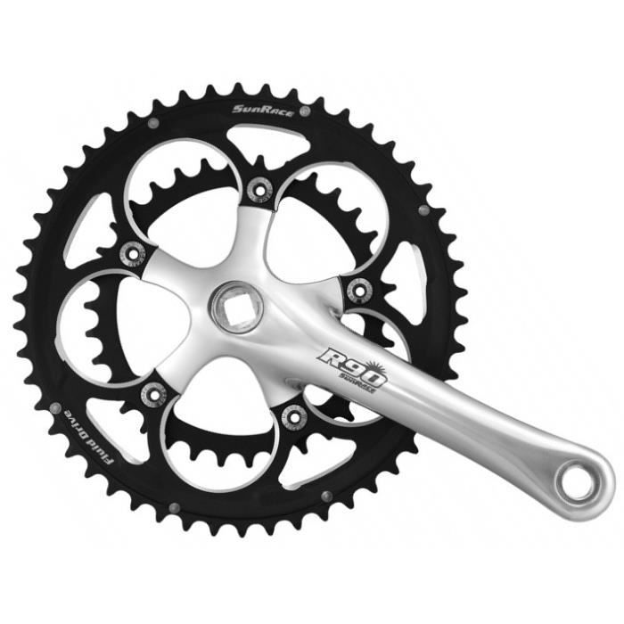 CRANKSET FCR9F 34-50T ARGENT NOIR