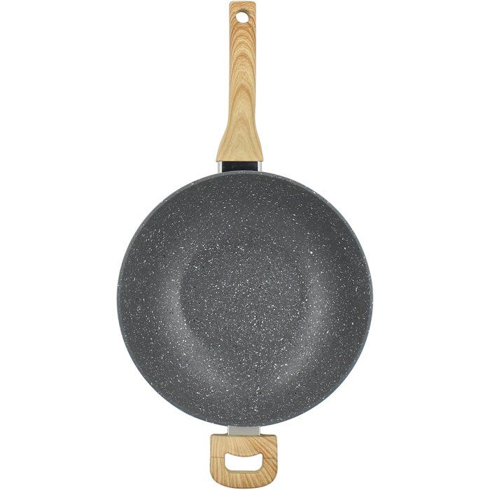 Wok MENASTYL 28 cm Cannelle Poignées en bois
