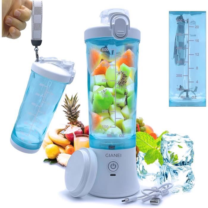 Blender Portable Smoothie Mixeur Mini Blender Smoothie Avec Couvercle