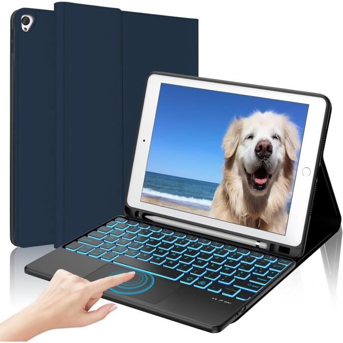Clavier Bluetooth Amovible Pour IPad 10.2" & 10.5" - Rétroéclairage 7 Couleurs, AZERTY Français, Support Stylo - 6