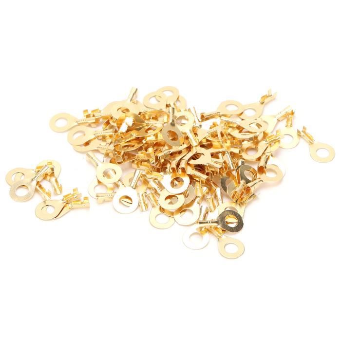PH PandaHall 500pcs Anneaux De Saut Ovales Plaqué Or 18K 3x4mm - Connecteurs Bijoux