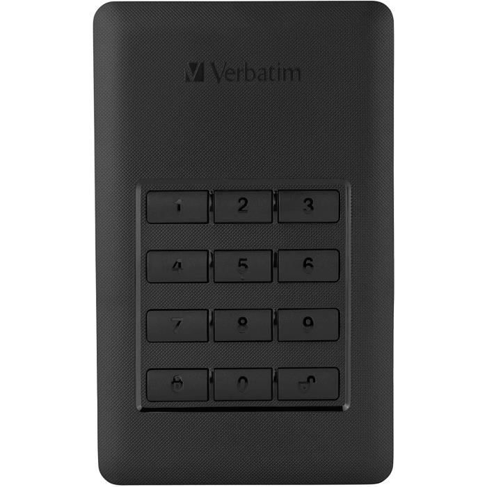 Verbatim Portable USB 3.0 Disque Dur - Noir 2 to Noir 53403