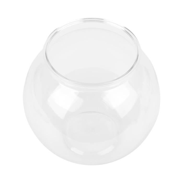 Comparer les prix de Bol à poisson rond en plastique - VGEBY - Petit aquarium polyvalent - Blanc - Résistant à la rupture