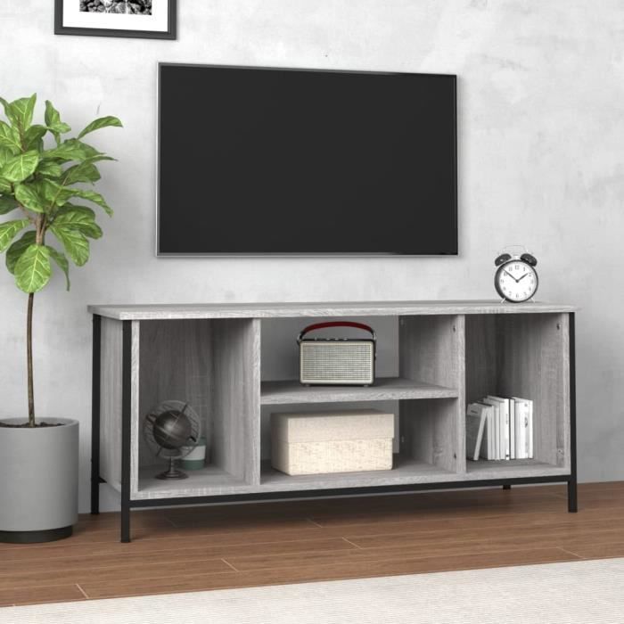 vidaXL Meuble TV sonoma gris 102x35x45 cm bois dingénierie 826288