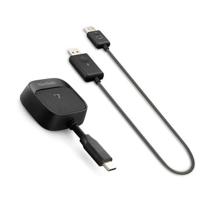 Kit de Diffusion Écran sans Fil - ViewSonic - WPD-900 - 1080p Full HD - USB-C - Compatible Miracast & AirPlay