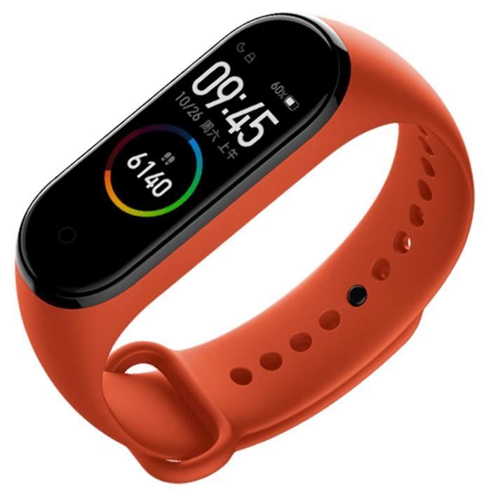 Montre Connectee XIAOMI Band 4 Orange Bracelet Intelligente avec Ecran AMOLED Moniteur de Frequence Cardiaque XIAOMI XMSH07HM Cdiscount Telephonie