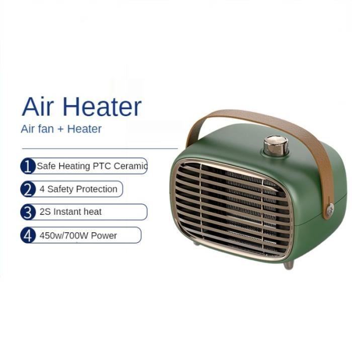 Chauffage électrique Portable Vert 450-700W Mini Refroidissement économie D'énergie Rapide Température Constante Pour Domestique - Cdiscount Bricolage Chauffage électrique Portable Vert 450-700W Mini Refroidissement économie D'énergie Rapide Température Constante Pour Domestique - Cdiscount Bricolage