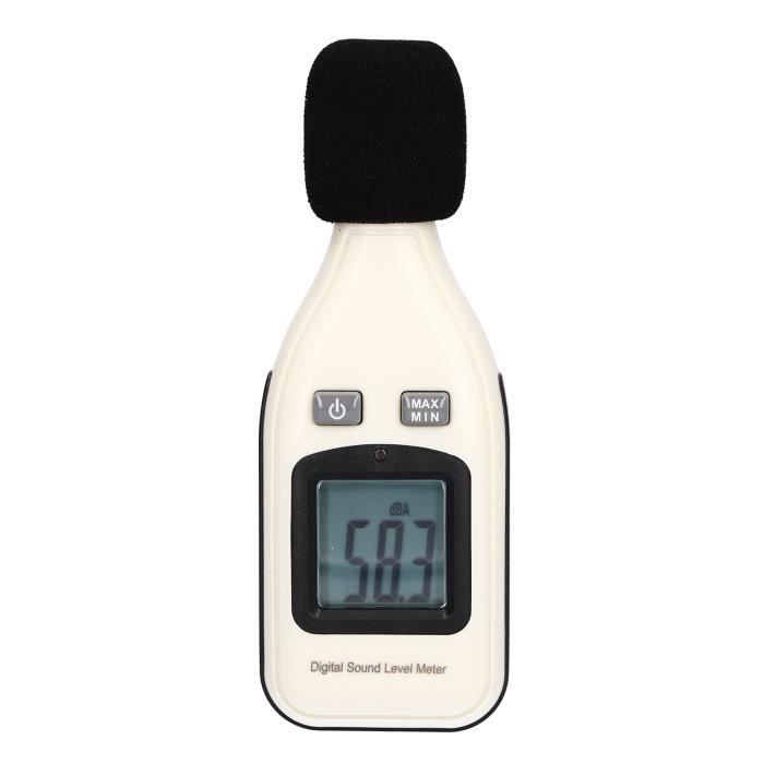 Sonomètre Numérique SMART SENSOR AS804 - Plage 30 à 130 DB - Haute Précision, écran Rétroéclairé - Pour Mesure Bruit Environnemental