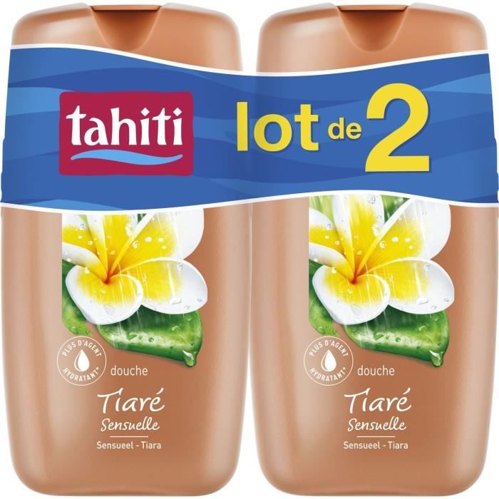 Pack De 6 Gels Douche Tahiti - Citron & Huile De Coco Naturelle, 250 Ml Chacun, Hypoallergénique