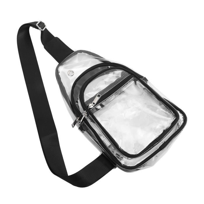 ZERONE Sac ?� bandouli?�re transparent l?�ger grande capacit?� imperm?�able ajustable sangle 