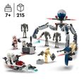 LEGO® 75372 Star Wars Pack de Combat des Clone Troopers et Droïdes de Combat, Jouet avec Speeder Bike et Figurine-1