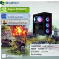 Sedatech Pack PC Gaming Expert – Intel i9-11900KF – RTX4060Ti – 32 Go RAM – 2To SSD M.2 – Windows 11 – Moniteur 24"-1