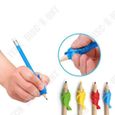 TD® 10 pièces Crayons Grips, Guides doigts ergonomiques Aide Crayon écriture Pour Droitiers Enfants Étudiants, Différentes Couleurs-1