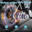 Vélo Électrique - VARUN VAR2608 - Roues 26" - Shimano 7 vitesses - Batterie 48V 7.8AH - Portée maximale 80KM - Hauteur réglable-1