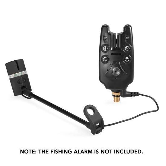 Détecteur De Touche Pour Pêche à La Carpe - Alarme De Pêche Portable Avec Bâton Lumineux - Pour Extérieur - 8