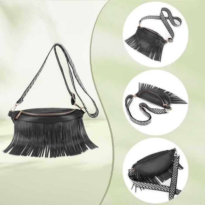 Sac Ventral Femme Pu Cuir Sac De Ceinture Impermeable Sac De Hanche Style Sac De Poitrine Mode Sac A Bandouliere Avec Sangle q1446 Cdiscount Bagagerie Maroquinerie